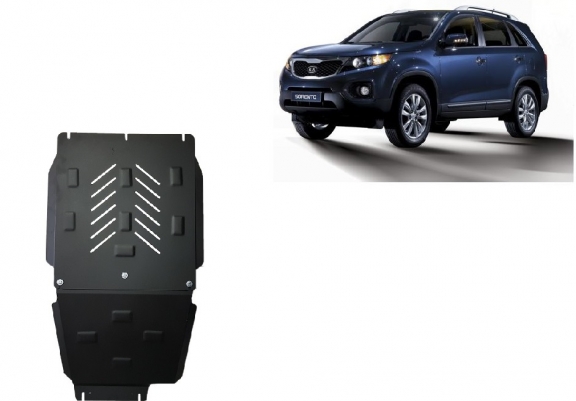 Acél kapcsolószekrény, differenciálmű védőlemez Kia Sorento