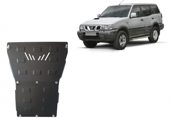 Acél motor, hűtő védőlemez Nissan Terrano II