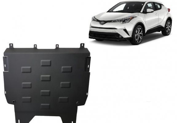 Acél motor, kapcsolószekrény, hűtő védőlemez Toyota C-HR