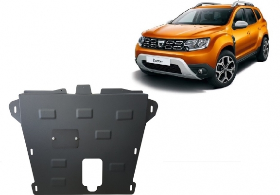 Acél motor, kapcsolószekrény védőlemez Dacia Duster