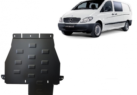 Acél kapcsolószekrény, osztómű védőlemez Mercedes Vito