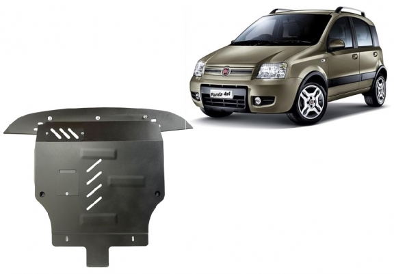 Acél motor, sebességváltó, hűtő, első lökhárító védőlemez Fiat Panda 4x4