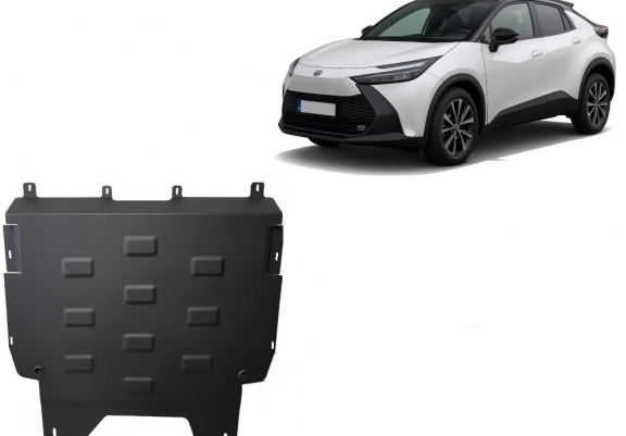 Acél motor, kapcsolószekrény, hütő védőlemez Toyota C-HR