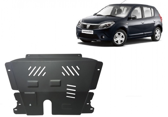 Acél motor, sebességváltó, hűtő, első lökhárító védőlemez Dacia Sandero