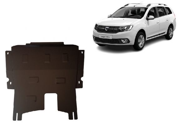 Acél motor, kapcsolószekrény védőlemez Dacia Logan MCV