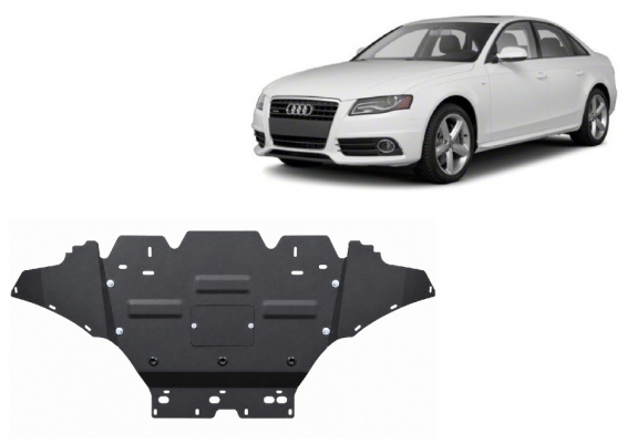 Acél motor, hűtő védőlemez Audi A4 B8