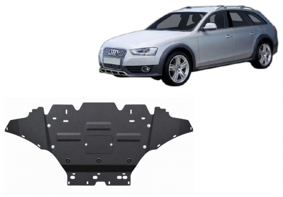 Acél motor, hűtő védőlemez Audi A4 B8 All Road