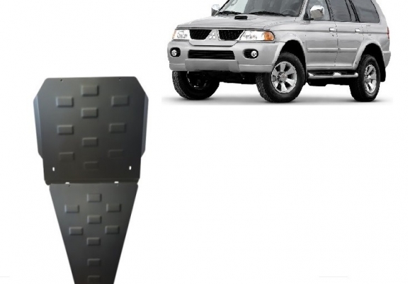 Acél kapcsolószekrény, differenciálmű védőlemez Mitsubishi Pajero Sport 1