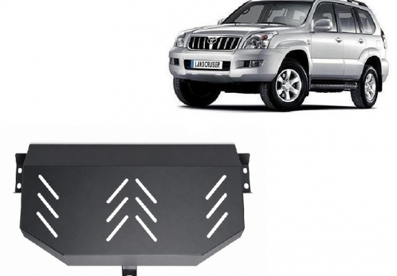 Acél üzemanyagtartály védőlemez Toyota Land Cruiser J120 - 3 ajtos modellekre