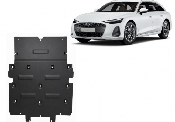 Acél motor, hűtő védőlemez Audi A6