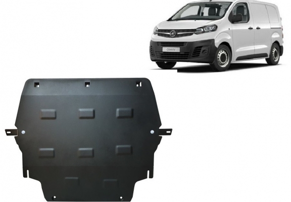 Acél motor, kapcsolószekrény, hűtő védőlemez Opel Vivaro
