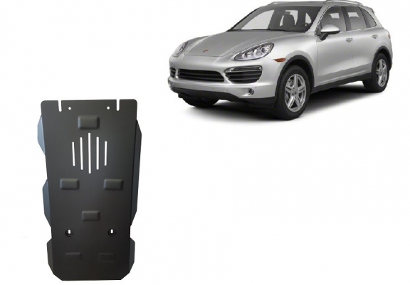 Acél kapcsolószekrény védőlemez Porsche Cayenne