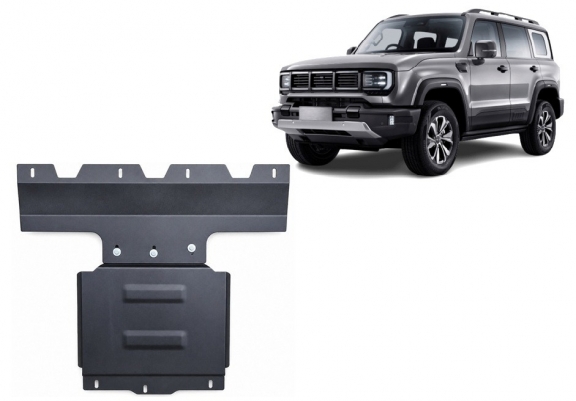 Acél motor-, kartervédő lemez Baic Beijing BJ40
