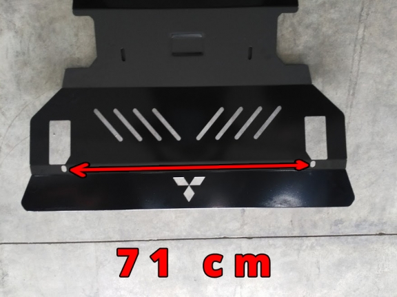 Acél motor, hűtő védőlemez Mitsubishi Pajero 3 (V60, V70)