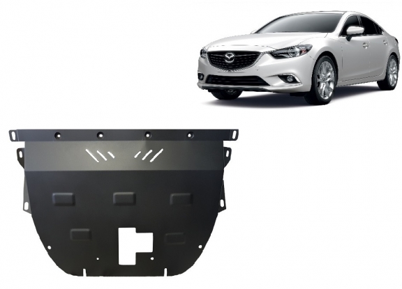 Acél motor, kapcsolószekrény, hűtő védőlemez Mazda 6