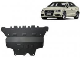 Acél motor, sebességváltó, hűtő, első lökhárító védőlemez Audi A3 (8V)