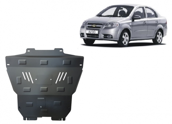 Acél motor, sebességváltó, hűtő, első lökhárító védőlemez Chevrolet Aveo