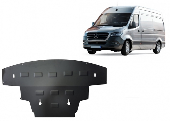 Acél motor, hűtő védőlemez Mercedes Sprinter