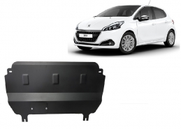 Acél motor, kapcsolószekrény védőlemez Peugeot 208