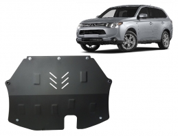 Acél motor, kapcsolószekrény védőlemez Mitsubishi Outlander