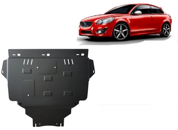 Acél motor, kapcsolószekrény, hűtő védőlemez Volvo C30