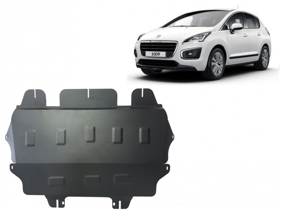 Acél motor, kapcsolószekrény védőlemez Peugeot 3008