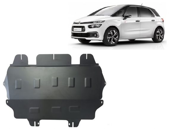 Acél motor, kapcsolószekrény, hűtő védőlemez Citroen C4 Picasso