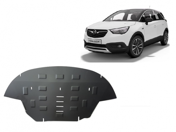 Acél motor, sebességváltó, hűtő, első lökhárító védőlemez Opel Crossland X