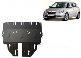 Acél motor, sebességváltó, hűtő, első lökhárító védőlemez Skoda Fabia 2