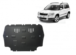 Acél motor, kapcsolószekrény, hűtő védőlemez Skoda Yeti