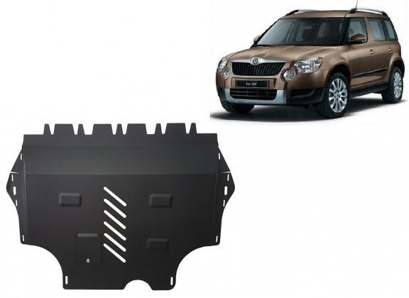 Acél motor, kapcsolószekrény védőlemez Skoda Yeti