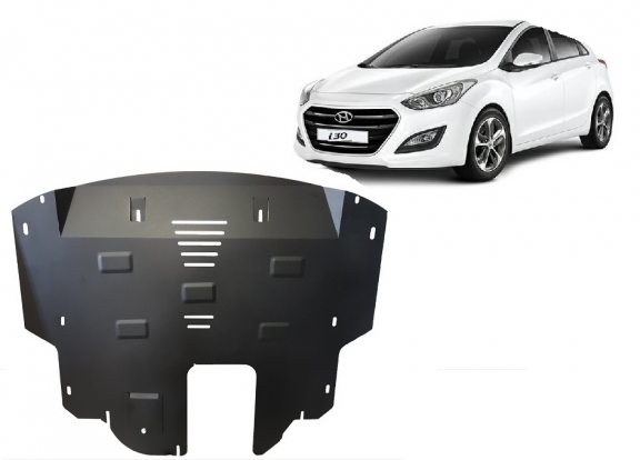 Acél motor, kapcsolószekrény, hűtő védőlemez Hyundai i30