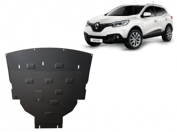 Acél motor, kapcsolószekrény, hűtő védőlemez Renault Kadjar