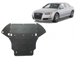 Acél motor, sebességváltó, hűtő, első lökhárító védőlemez Audi A8