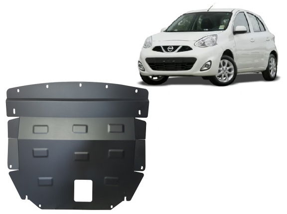 Acél motor, kapcsolószekrény, hűtő védőlemez Nissan Micra