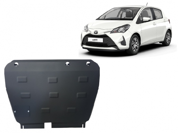 Acél motor, kapcsolószekrény, hűtő védőlemez Toyota Yaris Hybrid