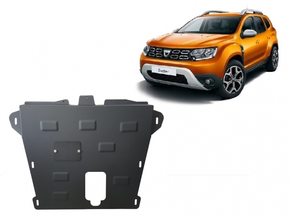 Acél motor, kapcsolószekrény védőlemez Dacia Duster