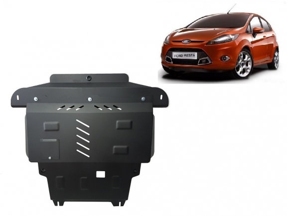 Acél motor, sebességváltó, hűtő, első lökhárító védőlemez Ford Fiesta