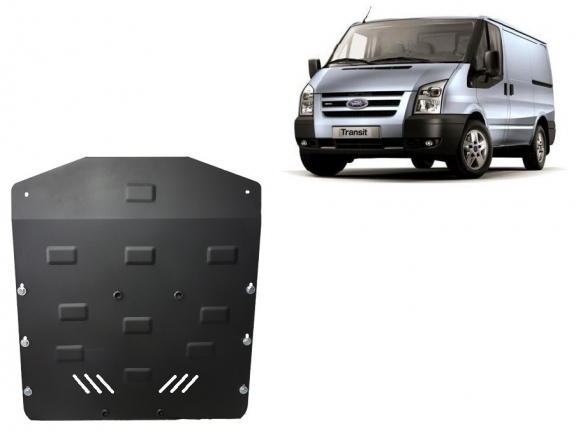 Acél motor, sebességváltó, hűtő, első lökhárító védőlemez Ford Transit - RWD