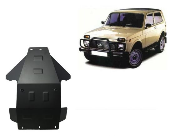 Acél motor, kapcsolószekrény védőlemez Lada Niva