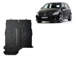 Acél motor, kapcsolószekrény védőlemez Mercedes B-Class