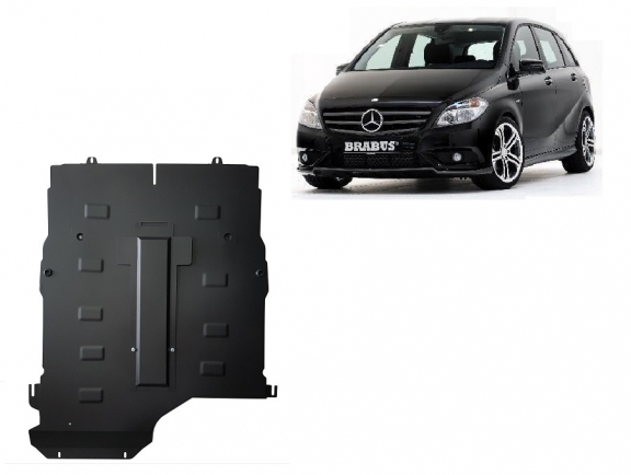 Acél motor, kapcsolószekrény védőlemez Mercedes B-Class
