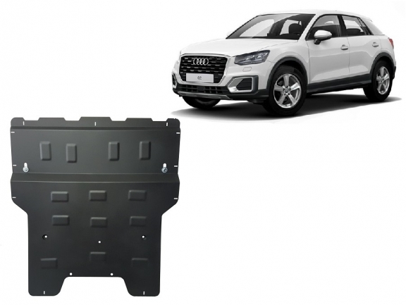 Acél motor, kapcsolószekrény, hűtő védőlemez Audi Q2