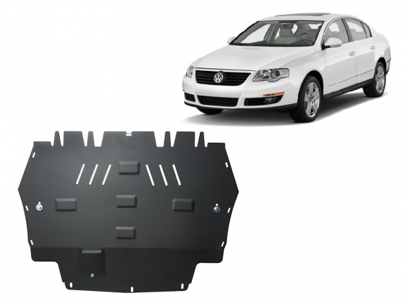 Acél motor, sebességváltó védőlemez VW Passat B6