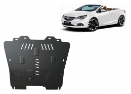 Acél motor, kapcsolószekrény, hűtő védőlemez Opel Cascada
