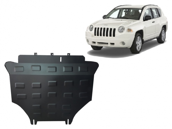 Acél motor, kapcsolószekrény védőlemez Jeep Compass