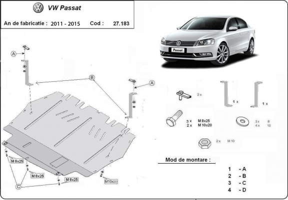 Acél motor VW Passat B7