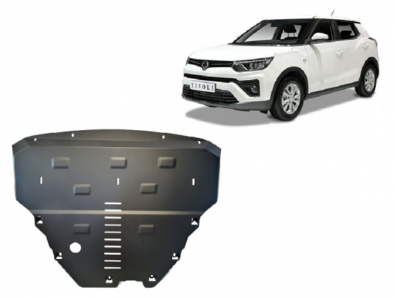 Acél motor, kapcsolószekrény, hűtő védőlemez SsangYong Tivoli