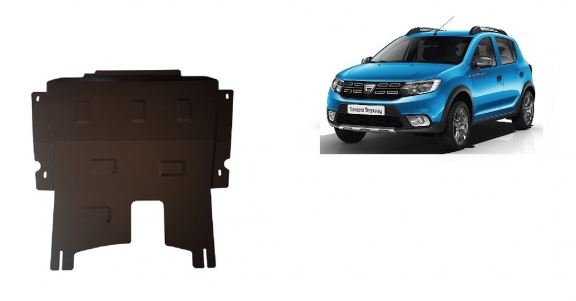 Acél motor, kapcsolószekrény védőlemez Dacia Sandero 2 Stepway