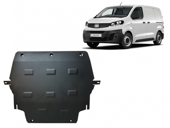 Acél motor, kapcsolószekrény, hütő védőlemez Fiat Scudo